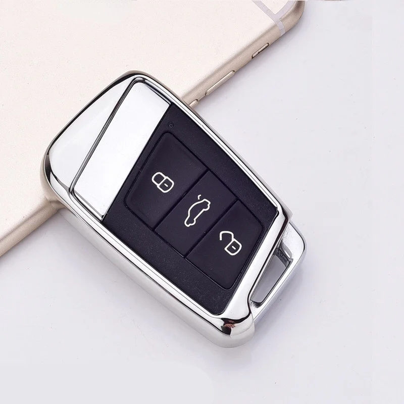 

Hot Sale Soft TPU Car Key Case Shell For VW Volkswagen Skoda Superb Magotan Passat B8 A7 Golf Smart Remote Cover Car Accessories