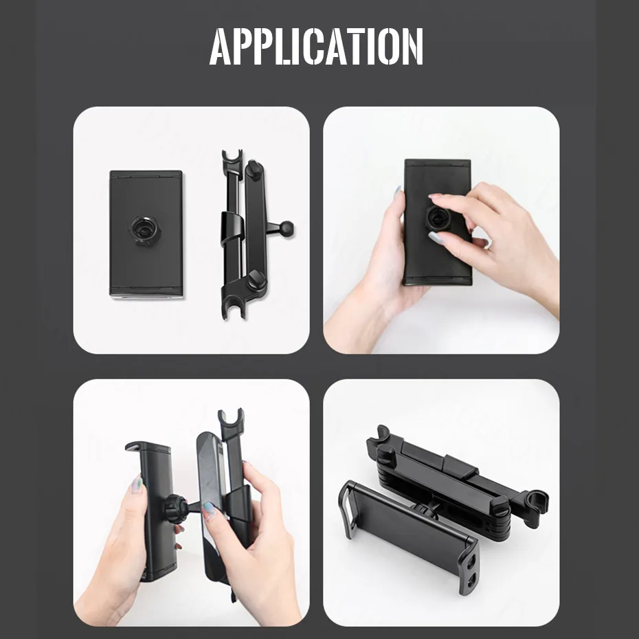 tablet car phone holder rear seat support pillow stand headrest soporte mount bracket incar for iphone ipad tablet 4 11 inch free global shipping