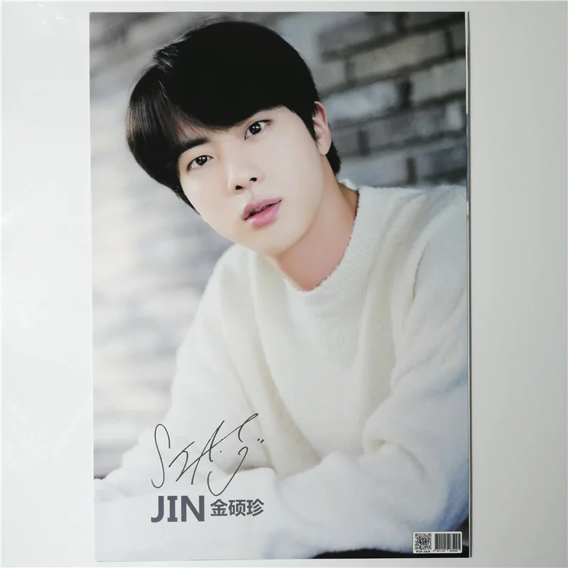 8 *(42x29 см) Новые плакаты Bangtan Boys Kim Seok Jin наклейки на стену подарки KPOP постеры Eat | Дом