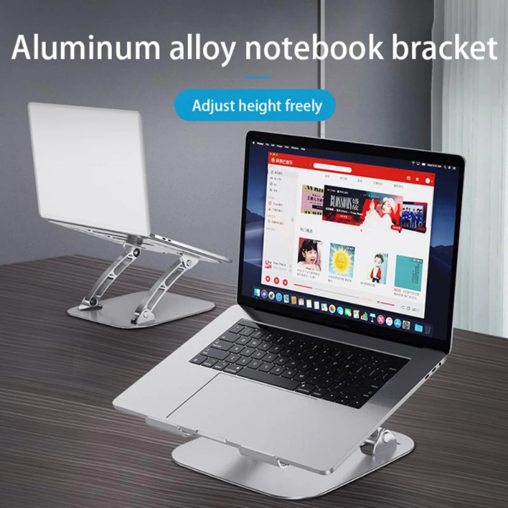 

Folding Laptop Stand Aluminum Alloy Hollow Heat Dissipation Adjustable Portable Notebook Support Holder for PC Laptop