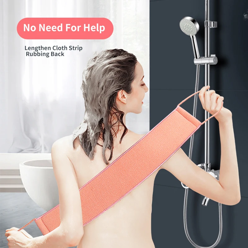 

JOYBOS Bathing Artifact Bathing Towel Adult Bathing Gloves Pulling Back Strip Rubbing Back & Wiping Back Towel Double-Sided JX56