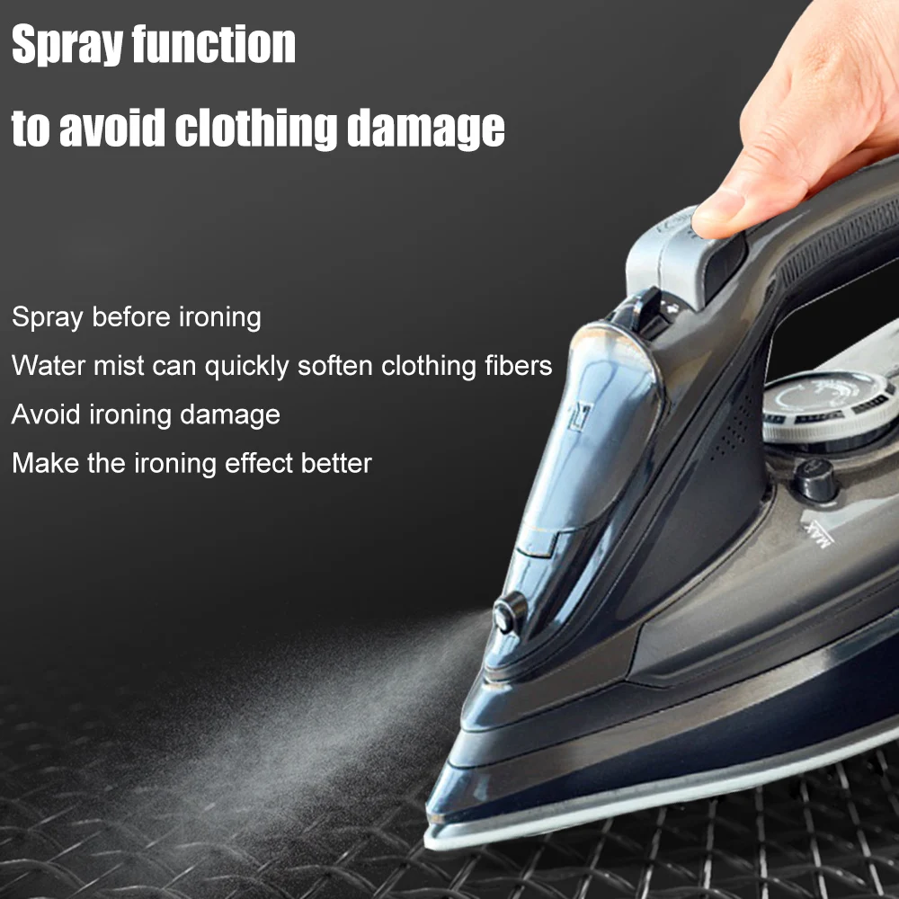 Беспроводной паровой утюг HAEGER ручной для сухой одежды глажки беспроводной Утюг