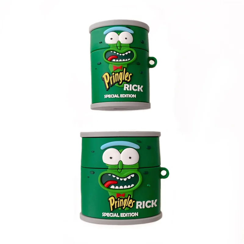 

3D Solid Silicone Funny Cartoon Potato Chips Protection Headset Cover For Apple Airpods Pro 1 2 Earphone Cases Earphone Funda