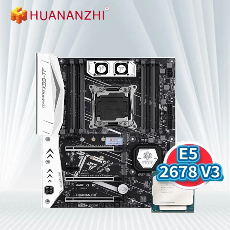 HUANANZHI X99 TF материнская плата по стандарту ATX Server Intel с XEON E5 2678 V3 DDR3 DDR4 RECC memory combo kit NVME