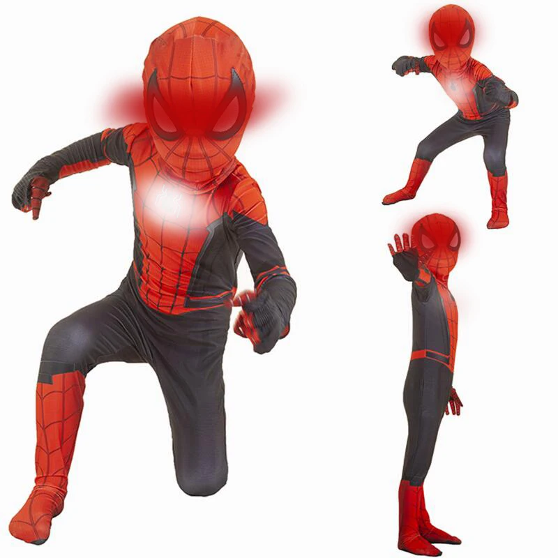 Маска Питера Паркера для косплея далеко от дома боди комбинезон костюм зентай на