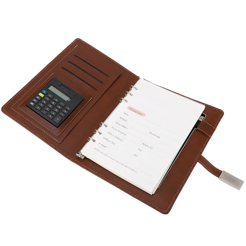 

Qi Note Book Power Bank Notebook MultiFunctional 8000MAh Power Bank Binder Spiral Diary Book+USB Flash Disk
