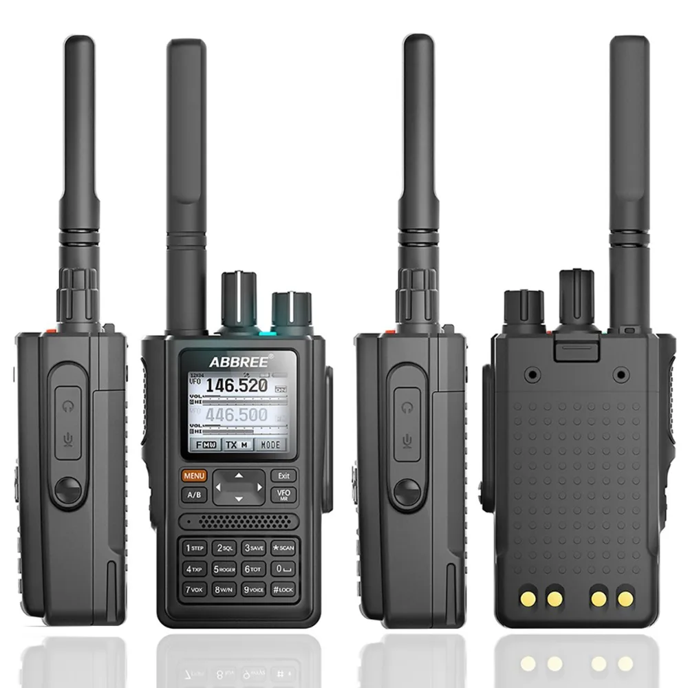 2 шт ABBREE AR-F8 gps рация Высокая мощность 136-520 МГц Частота CTCSS DNS Обнаружение огромный СВЕТОДИОДНЫЙ дисплей 10 км большой диапазон
