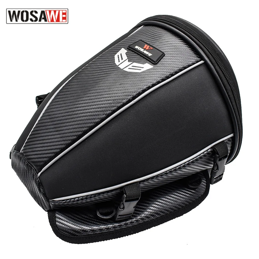 

Motorcycle Bag Luggage Saddle Tank Moto Tail Bag Rear Seat Motorbike Bag Shoulder Backpack Lightweight Waterproof Reflective