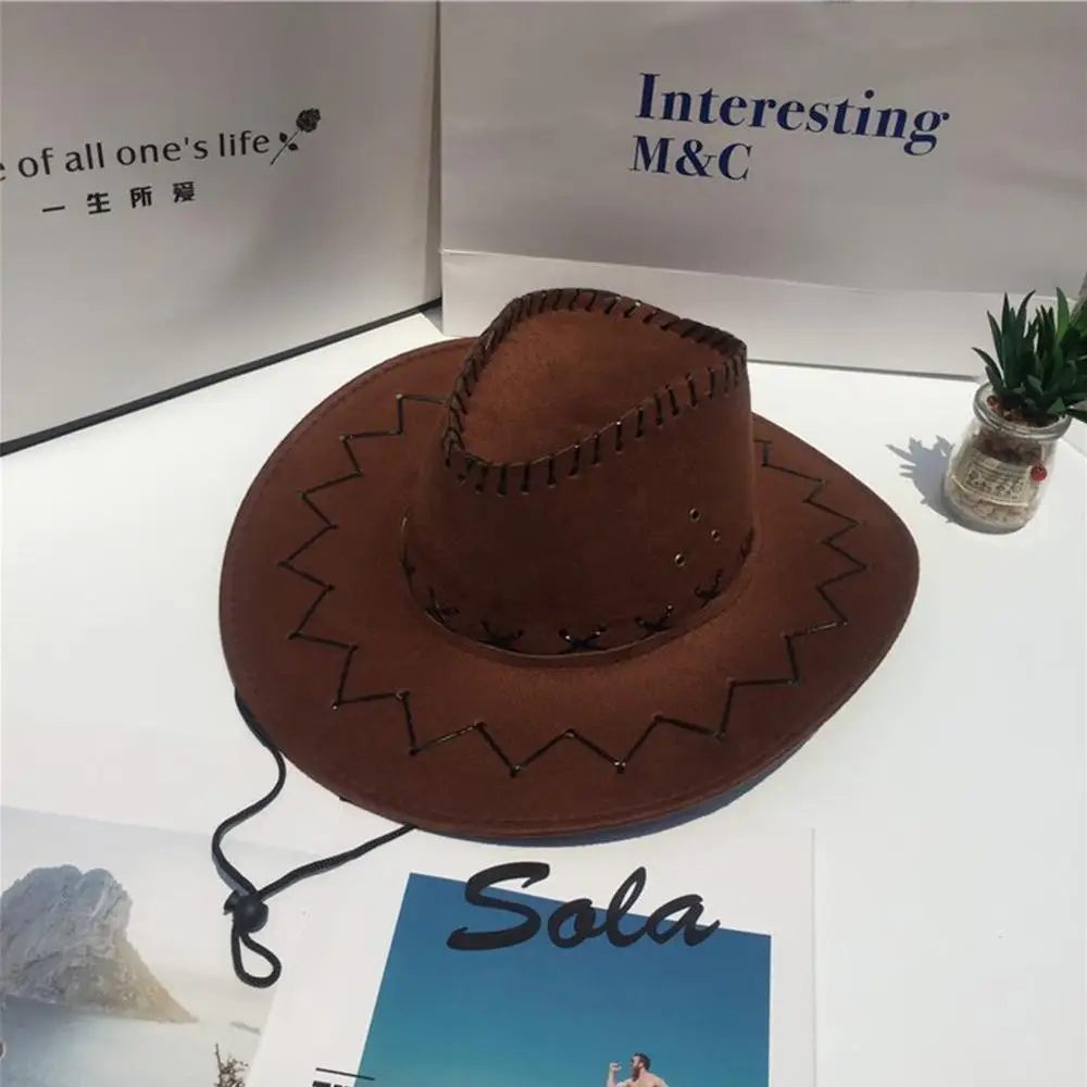 Ковбойская шляпа в западном стиле для мужчин женщин детей Fedora улицы с широкими