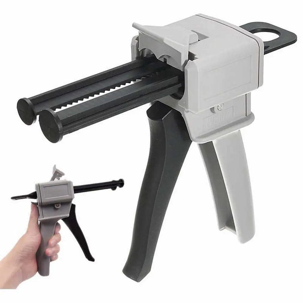 

50ml Ab Epoxy Glue Gun Adhensive Mix 1:1 2:1 Manual Dispense Hand Tool Labeling Adhesive For Silica Gel Glues