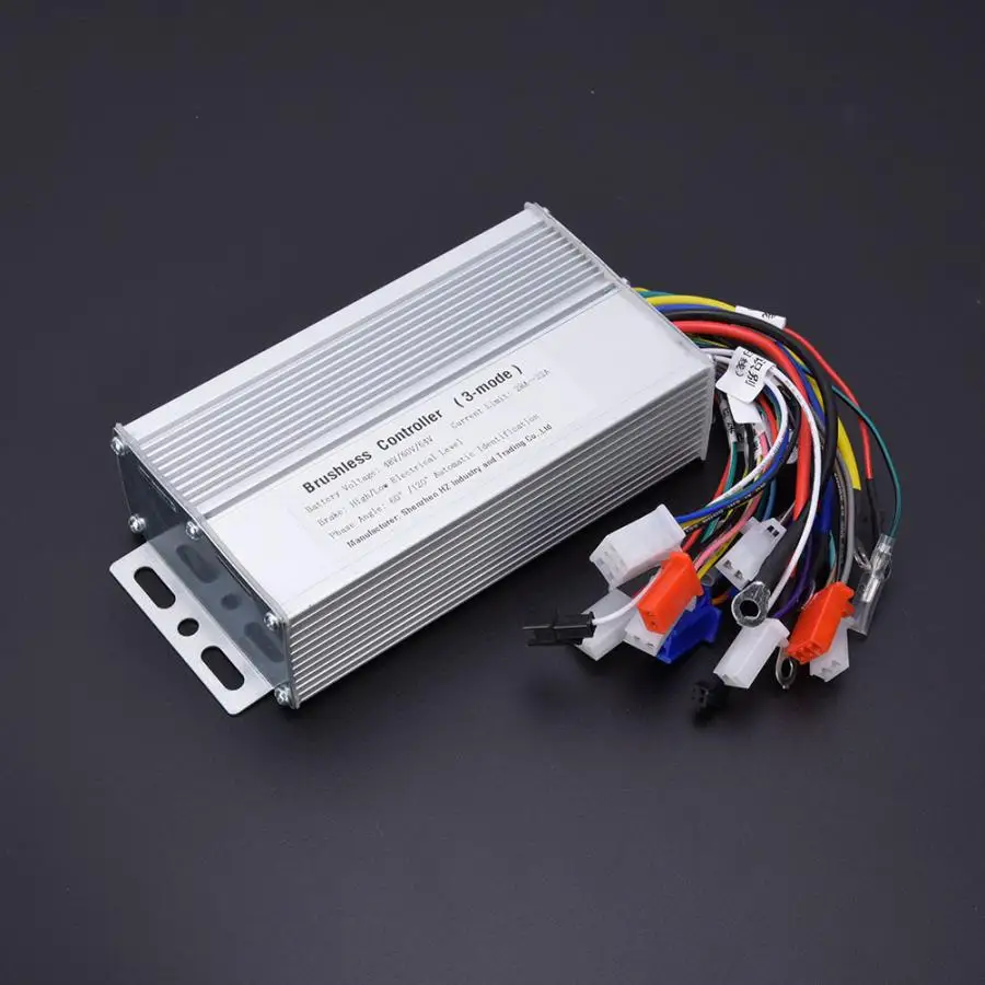 

48V 60V 64V 1000W-1500W E-bike Brushless Speed Motor Controller Electric Bicycle Electric Scooter 12 Tube Sine Controller