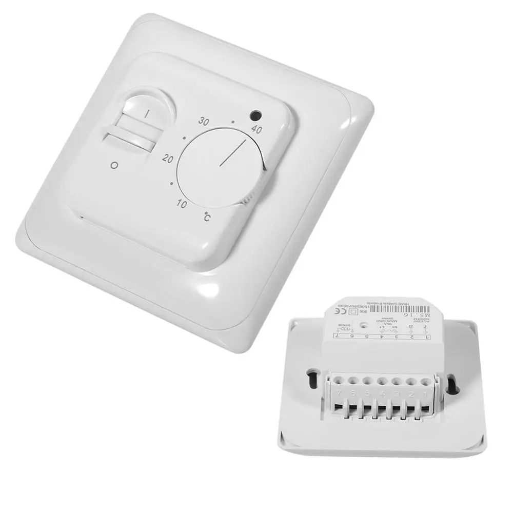 

AC230V 50/60Hz 16A Mechanical Manual Operation Floor Heating Room Thermostat Indoor Warming Temperature Controller