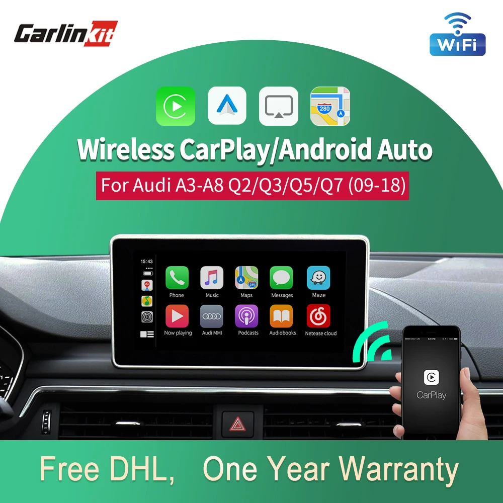 Декодер Carlinkit 2 0 для Apple CarPlay и Android авто AUDI Q2 Q3 Q7 A4 S4 S5 MMI мультимедиа iPhone проводной