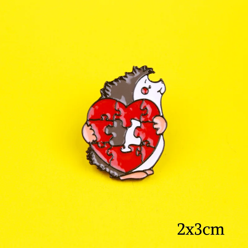 Эмалированная заколка Мультяшные милые значки в виде грибов Индивидуальные