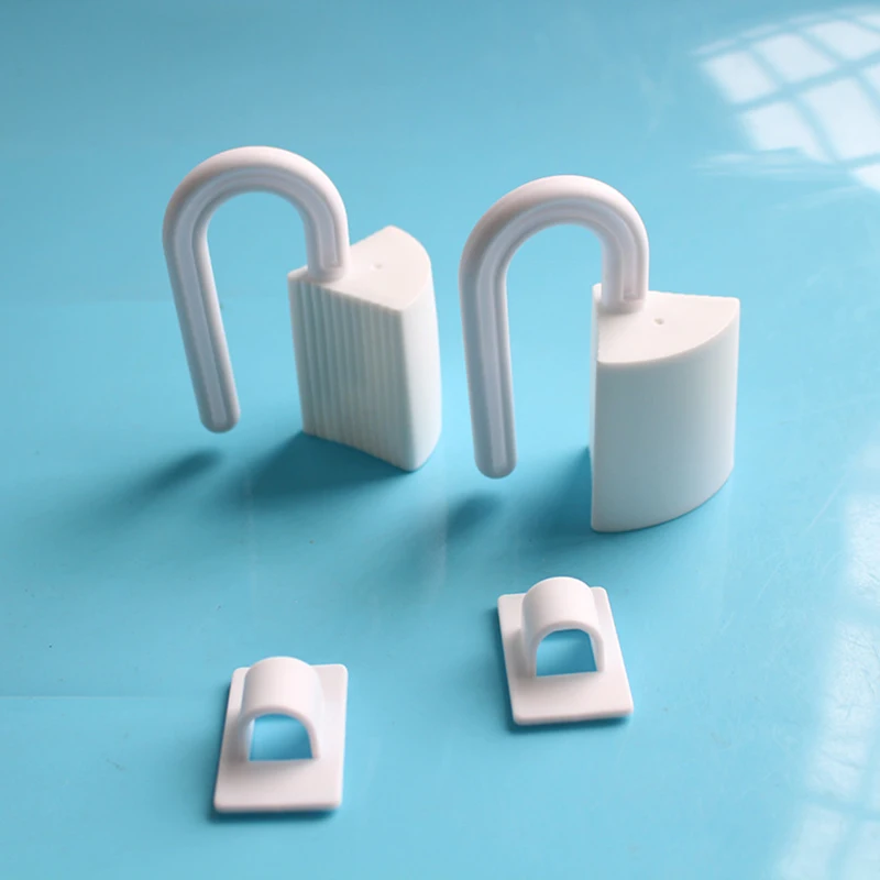 Cerradura de seguridad para beb&eacute;s de 2 piezas, tope de seguridad para puerta, protecci&oacute;n de seguridad, tope de costura para puerta a prueba de pellizcos para beb&eacute;-5