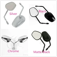 motorcycle blackchromesilver rear view side mirrors for harley touring road king fat boy sportster xl 883 1200 dyna softail
