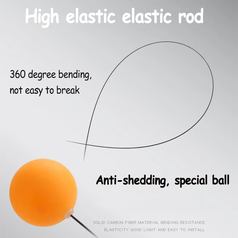Family Activities Table Tennis Robot Portable Trainer Elastic Soft Shaft Ping Pong Ball Fitness Practice Equipment | Спорт и