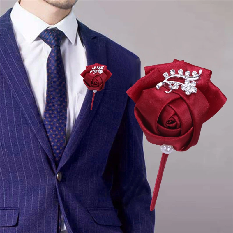 Рекламная булавка для костюма жениха невесты подружки запястья Цветочная