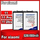 Аккумулятор HSABAT BM55 BM4X для Xiaomi Mi 11 pro 11pro 11 Ultra, 5200-5500 мАч