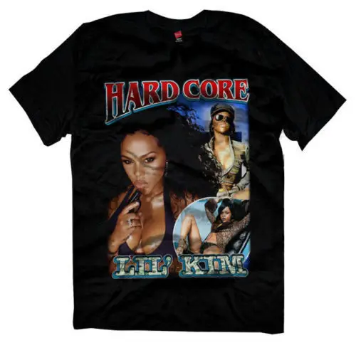 Lil Kim Hardcore винтажная Мужская футболка в стиле 90 размер S 3Xl крутая Повседневная с