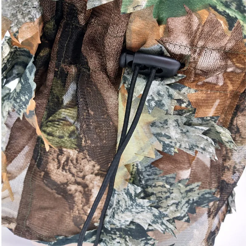 

3D Unisex Leaf Blind Mask Outdoor Multi-functional Camping Hunting Bionic Camouflage Headgear CS cover equipment leaf mask -