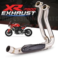 for bmw f900r f900xr f900r xr f900r 2019 2020 2021 motorcycle exhaust modify muffler middle connection tube 51mm tube connection