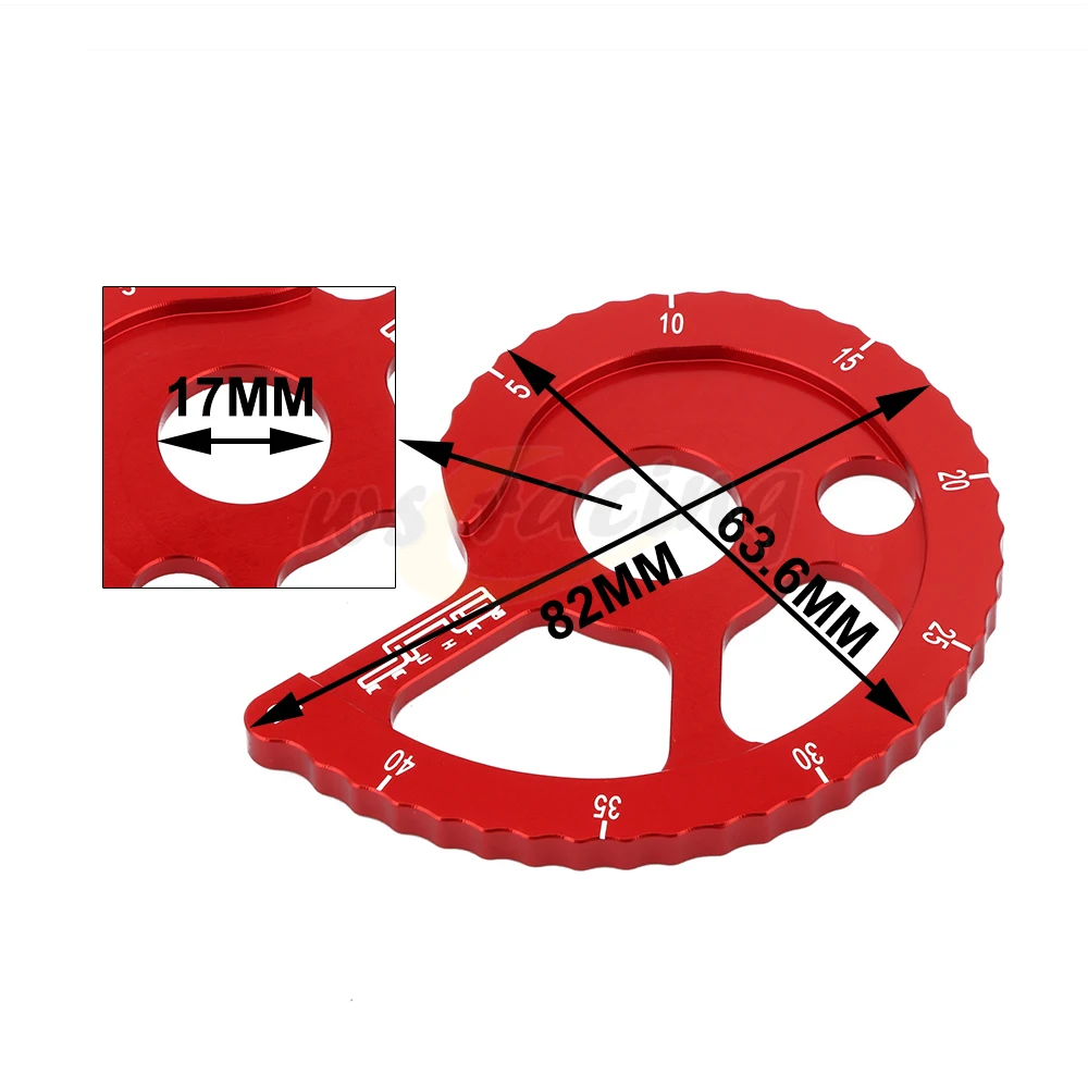 ЧПУ красный регулятор цепи для Honda CRF150F CRF230F 2003-2017 CRF230L 2006-2010 CRM250 AR XLR250R XR250R XR250L XR400R