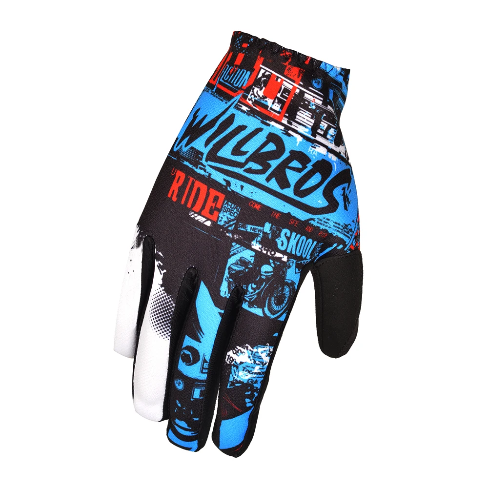 

MX BMX Dirt Bike Matrix Ride Перчатки для бездорожья Горный велосипед Guantes Off Road Велоспорт Willbros Мужские синие Luvas для взрослых