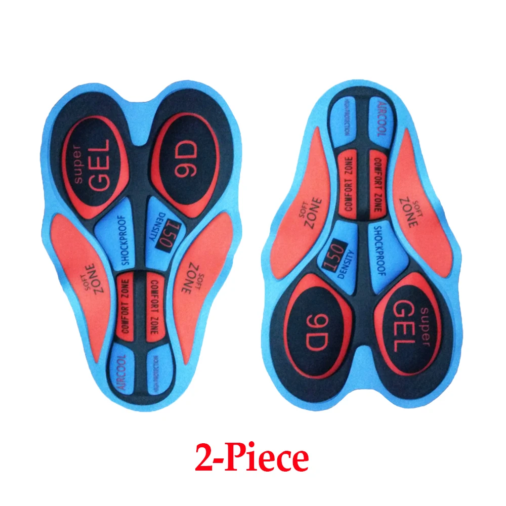 9D Gel Pad(2 pcs) Комплект из 2 предметов велосипедная гелевая накладка 5D 12D 19D 20D наколенники Велосипедный спорт Велоспорт шорты дышащие велосипедные шорты MTB для верховой езды Костюмы подушки - Цвет: 9D Gel Pad(2 pcs)