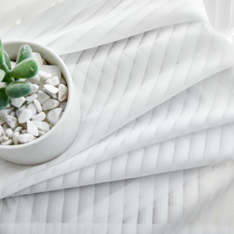 

JIANIW белые шифоновые шторы 100% полиэстер