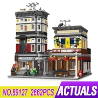 jiestar creative street view sushi store 89127 moc modular building blocks educational toys christmas gifts