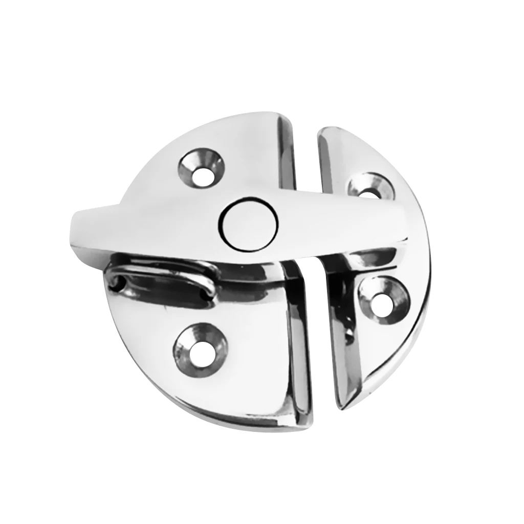 

4 x Boat Latch/Catch Turn Twist Button for Kayak Canoe Door Cabinet - Round 55mm 2.17-inch - Marine 316 Stainless Steel