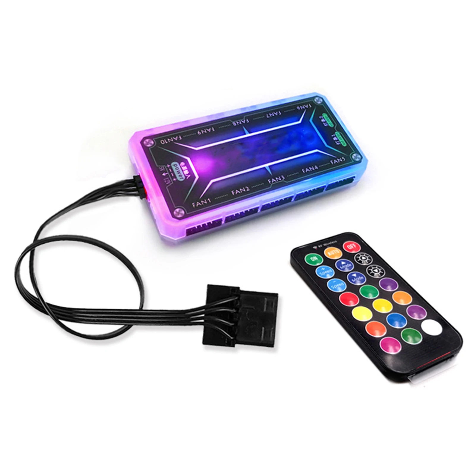 ПК чехол панель RGB светильник задняя шасси декоративная модель для фотовспышки