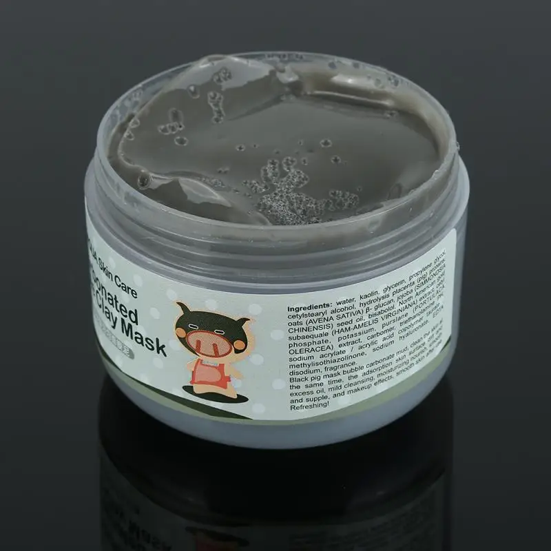 100 мл газированная глина пузырчатая маска удаление черных точек лица Грязевая