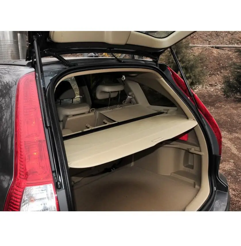 

For Rear Trunk Security Shield Cargo Cover For Honda CR-V CRV 2007 2008 2009 2010 2011 High Qualit Auto Accessories Black Beige