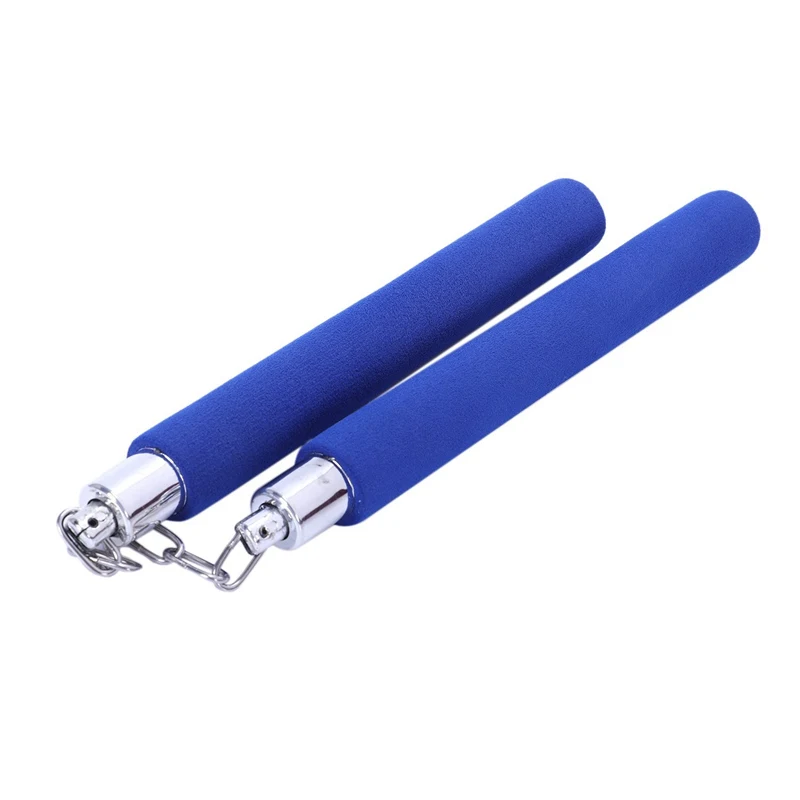 1X Синий нунчак Тхэквондо Кунг фу нунчаки Боевые искусства практика оружие мягкий