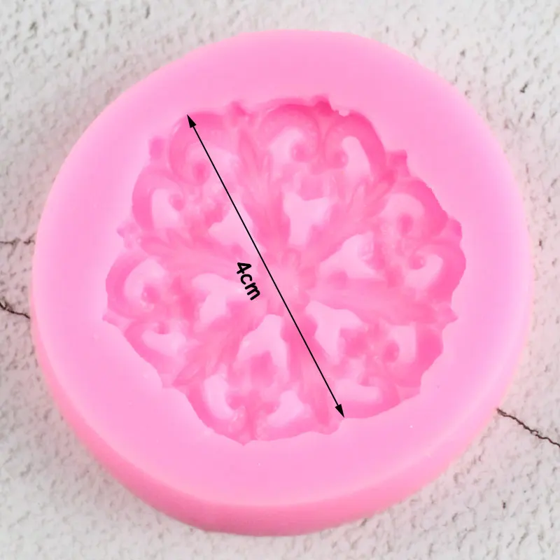 Цветочная гирлянда силиконовые формы рельефный барокко Топпер конфеты шоколад