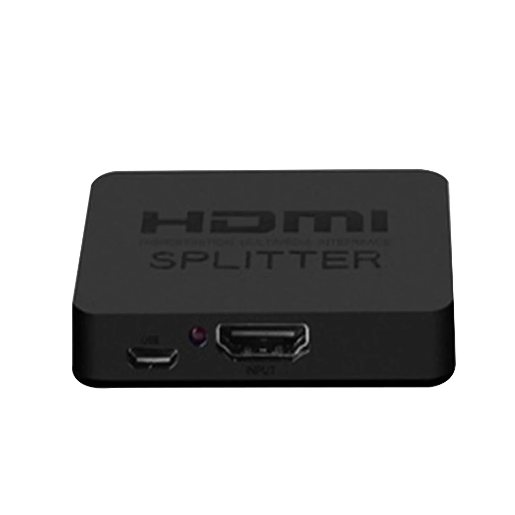 

Высокоскоростной Усилитель видеосигнала для офиса 1 в 2 выход Full HD 1080P 4K 3D подключи и работай для HDMI совместимый сплиттер для домашнего кинот...