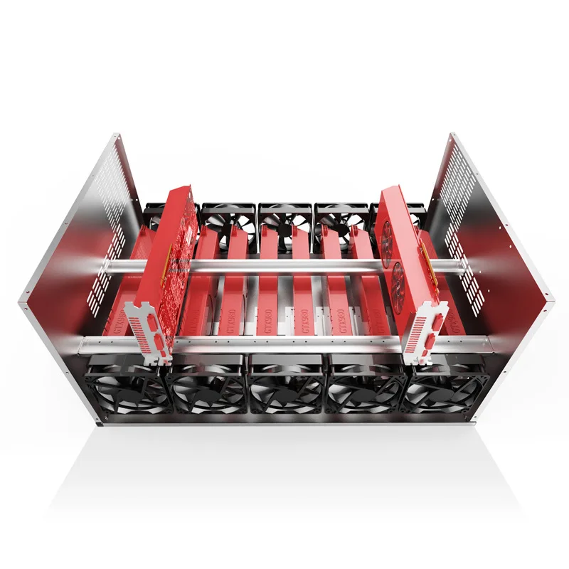 Чехол для горной установки с рамкой GPU ATX chassis 12 графическая карта эфириума Майнер Биткоин горизонтальный компьютерный Серверный корпус машины