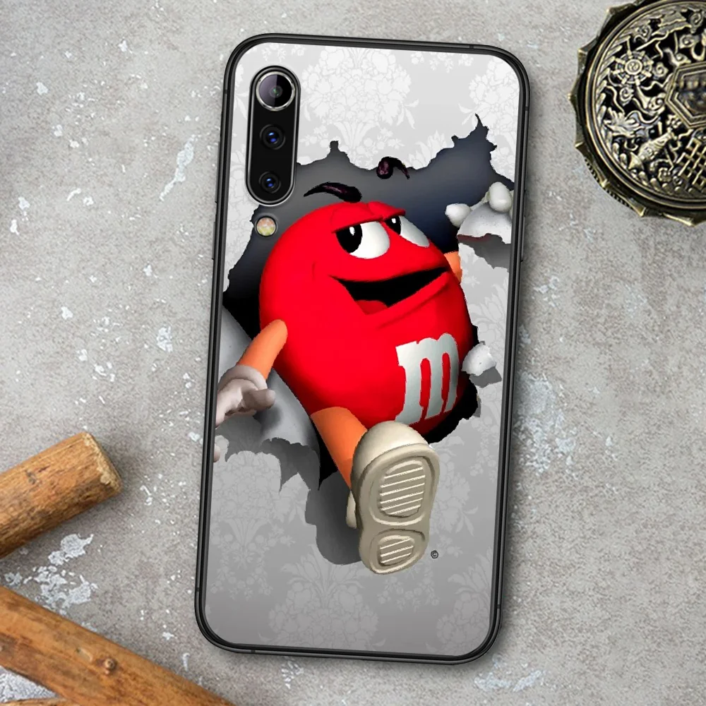 

Chocolate M&M's Phone Case For Xiaomi Mi Note 10 A3 9 MAX 3 A2 8 9 Lite Pro Ultra black Bumper 3D Etui Painting Cover Trend Cell