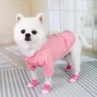 Носки для собак 4 шт. Нескользящие мягкие моющиеся носки для кошек зимние теплые носки для домашних щенков носки для домашних питомцев