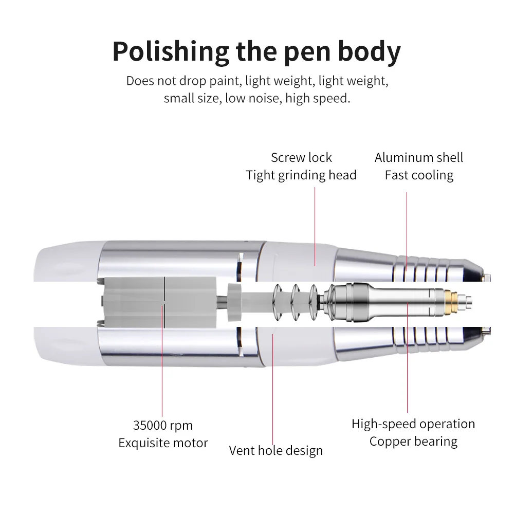 35000 об./мин лак для ногтей дрель машина маникюра электронная пилка маникюрный