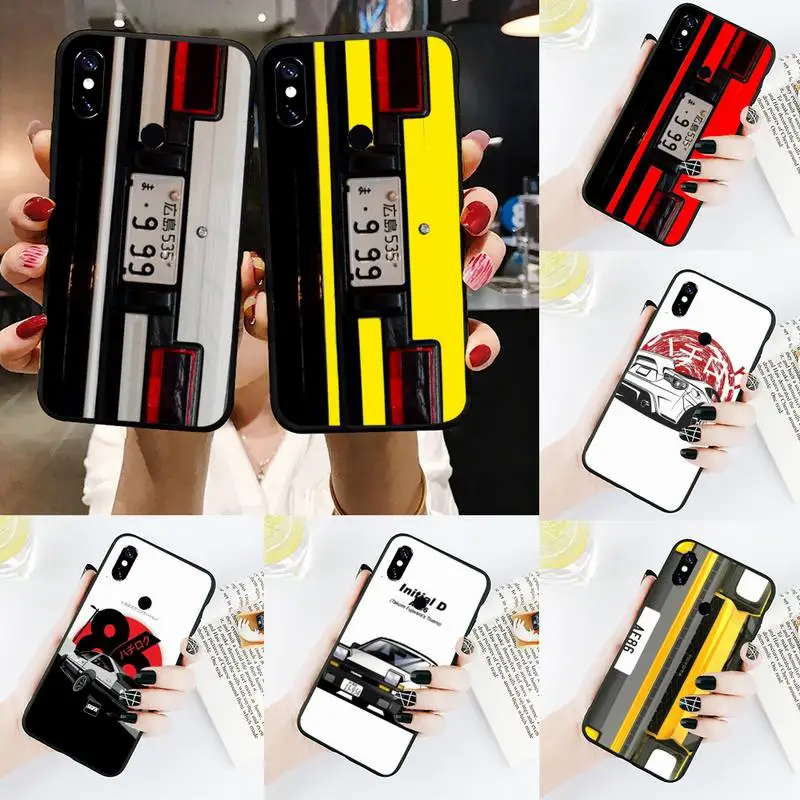 

Japan Anime Initial D Car taillight AE86 Phone Case For Xiaomi Redmi Note 4 4x 5 6 7 8 pro S2 PLUS 6A PRO