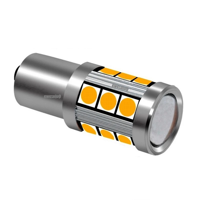 1PCS Samll Size PY21W 7507 BAU15S 1156PY 150 Degree 15 SMD 3030 LED Auto Turn Signal Lamp Car Direction Indicator Light Yellow|Сигнальная
