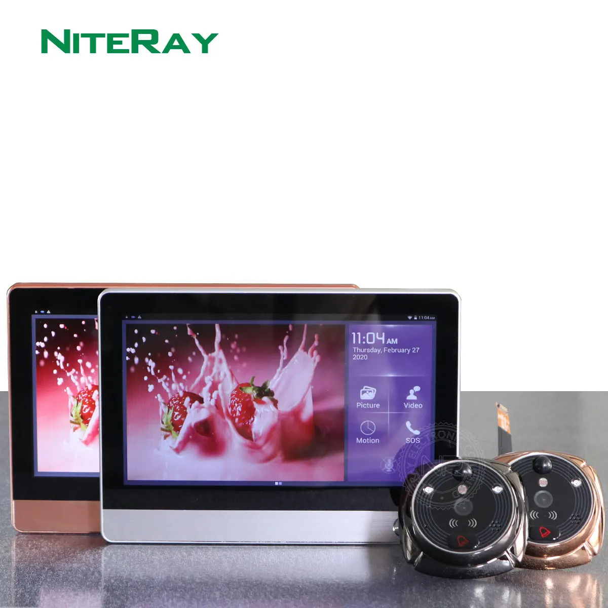 Беспроводной цветной видеодомофон TFT 7 дюймов система дверного звонка комплект