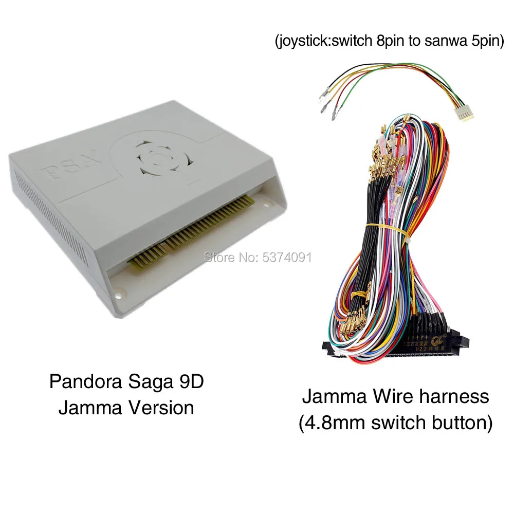 2422 в 1 Pandora Saga box 9D аркадная версия Jamma доска джойстик машина аркадный шкаф с монетоприемником HD видеоигры HDMI VGA - Цвет: box9D switch wire
