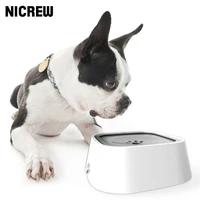 nicrew pet dog cat floating bowl water drinker not wet mouth splash water cat bowl not sprinkler water dispenser portable dog bo