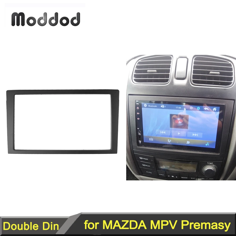 Двойная Din панель для MAZDA MPV Premacy 1999-2005 стерео проигрыватель установка монтажа на