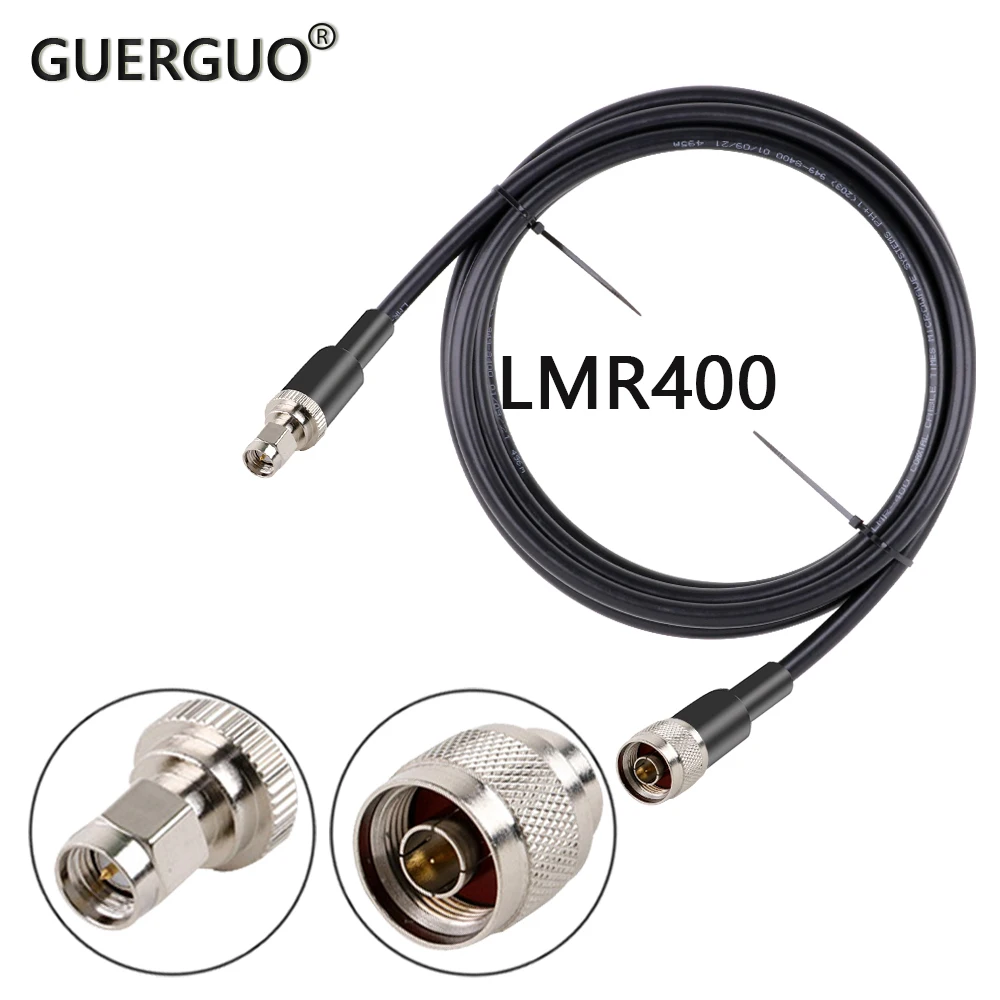 

Low loss LMR400 Pigtail SMA Male to N Male Radio WIFI Extension Cable for 4G LTE Cellular Amplifier Cell Phone Signal Booster