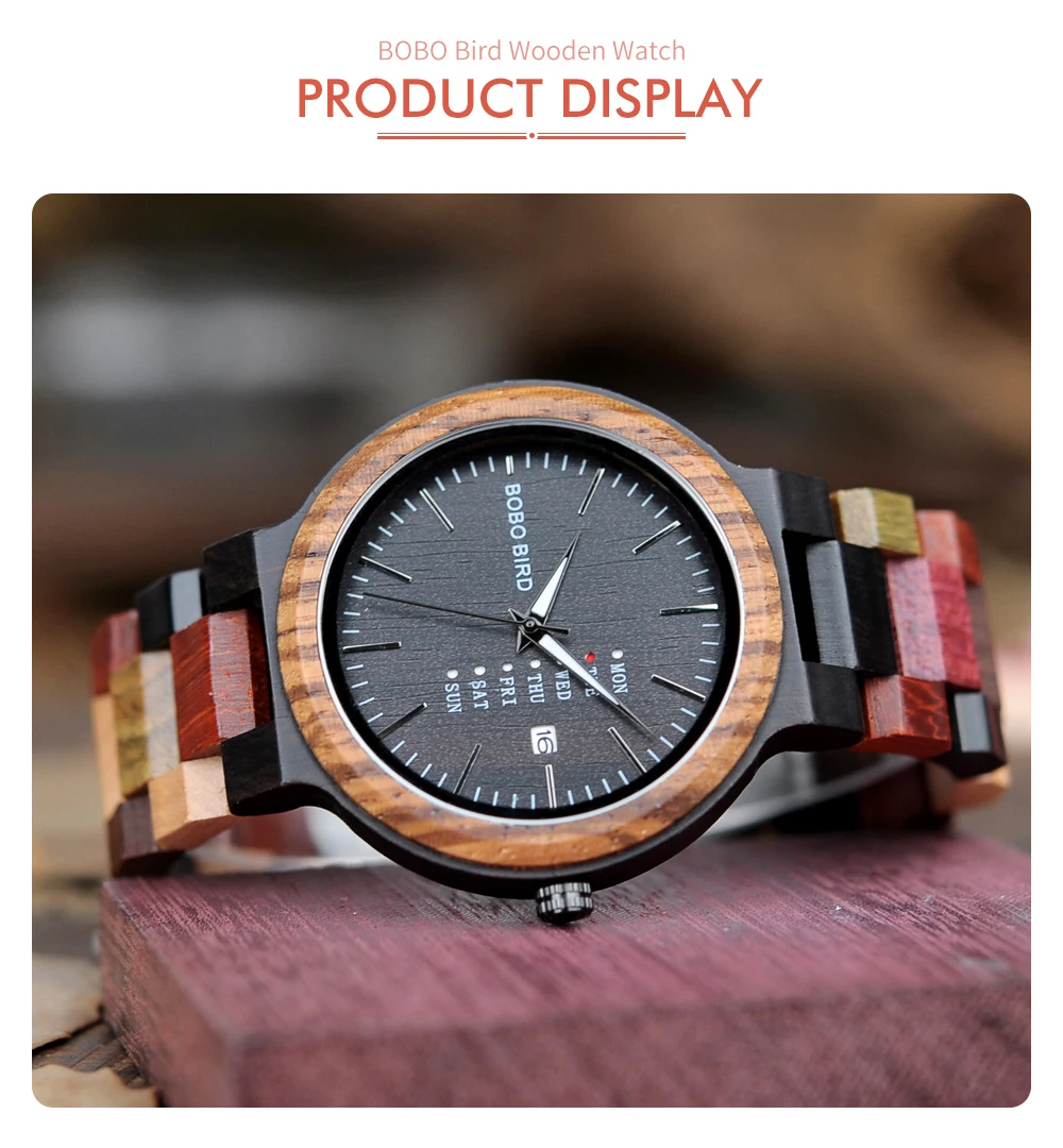 Бамбуковые, деревянные часы BOBO BIRD для влюбленной пары, для мужчин, показывают дату, наручные часы для девушек, женские к